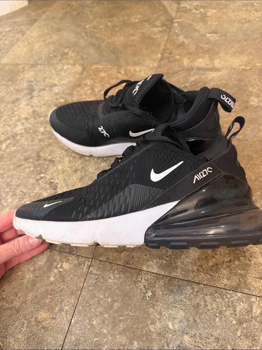 Nike Women’s Air Max 270 Black and White Sneakers